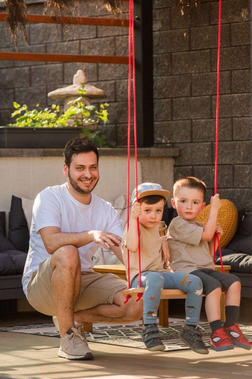 homba® kids houpačka skate z bukového masivu 55x20cm