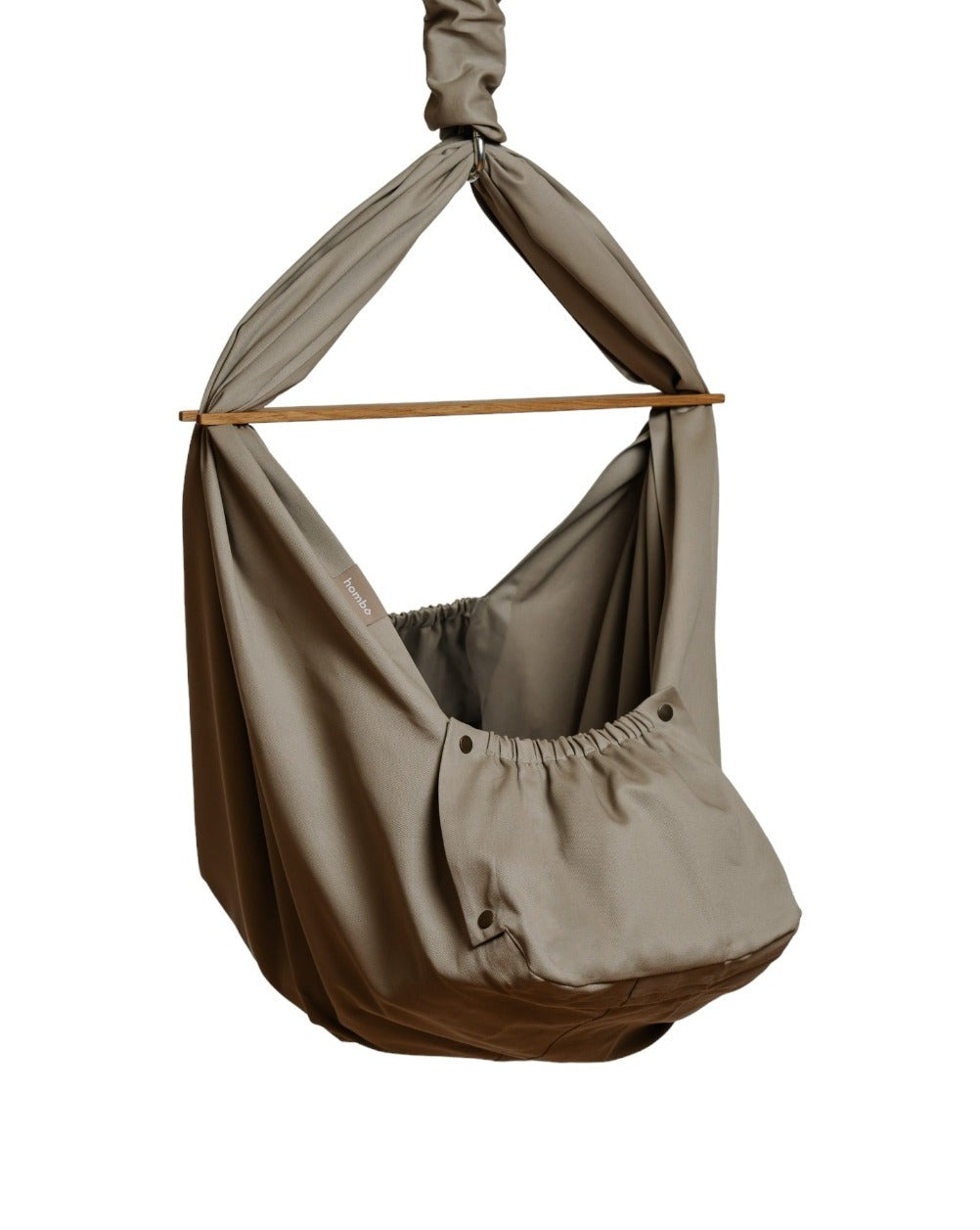 homba® baby závěsná kolébka bavlněná béžová