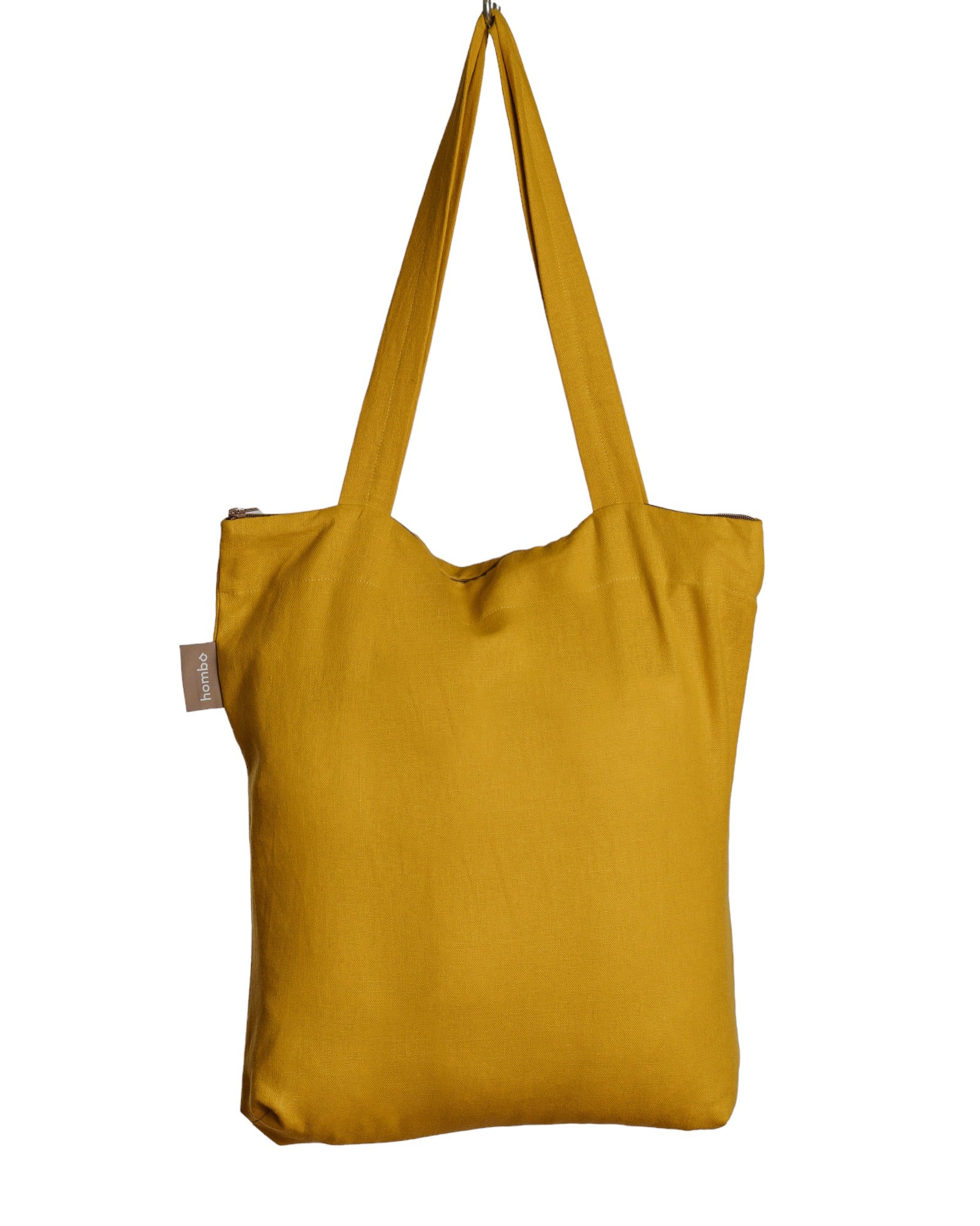 homba® baby závěsná kolébka lněná žlutá